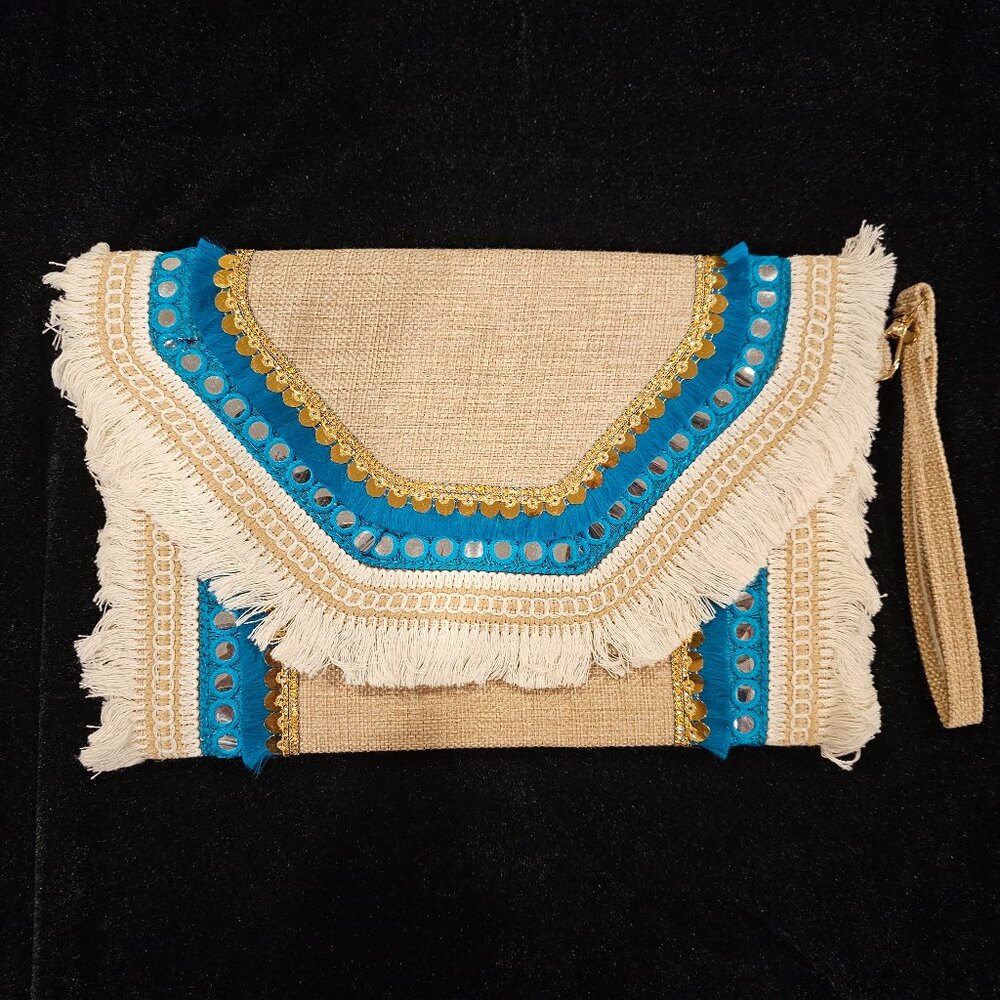 NWOT Handmade Clutch for summer